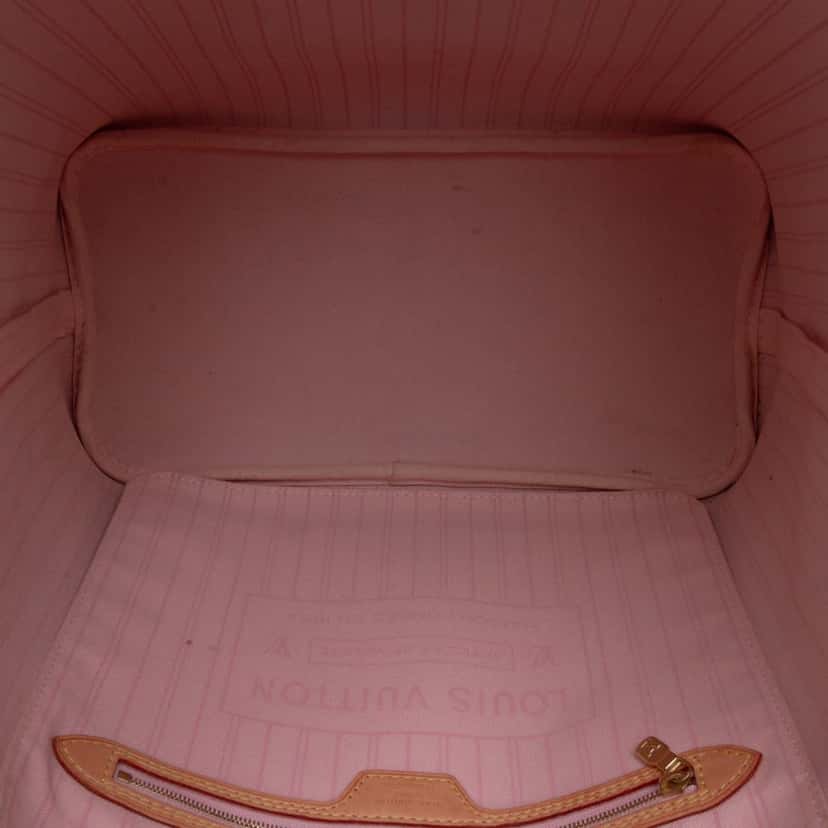 Louis Vuitton Damier Azur Neverfull MM White Canvas Good condition - Model View