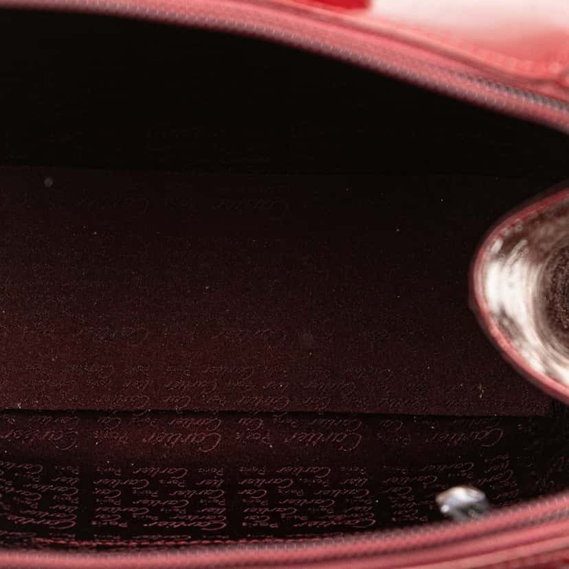 Cartier Patent Happy Birthday Backpack Red Leather Good condition - Model View