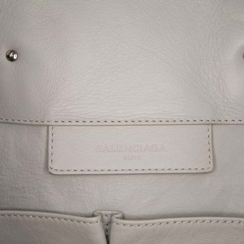 Balenciaga Leather Papier A4 Tote Grey Leather Good condition - Box View