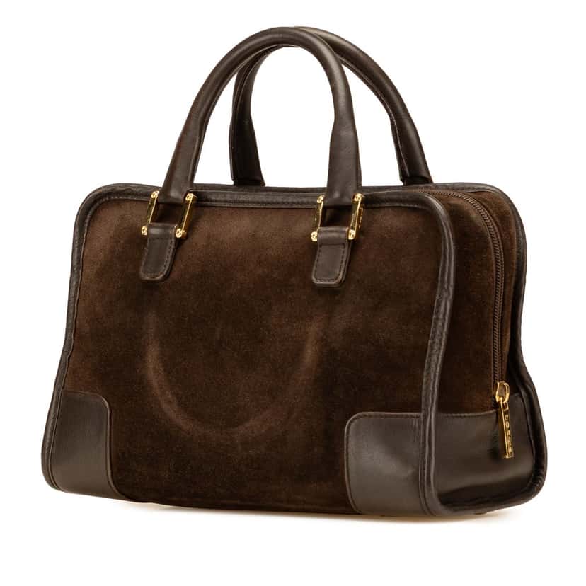 Loewe Suede Amazona 28 Brown Leather Good condition - Back View