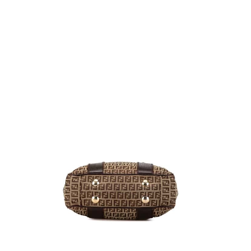 Fendi Zucchino Canvas Tote Brown Canvas Good condition - Inside View