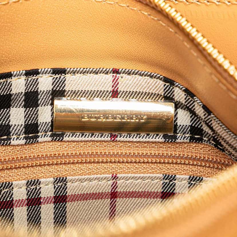 Burberry Leather Shoulder Bag Brown Leather Good condition - Box View