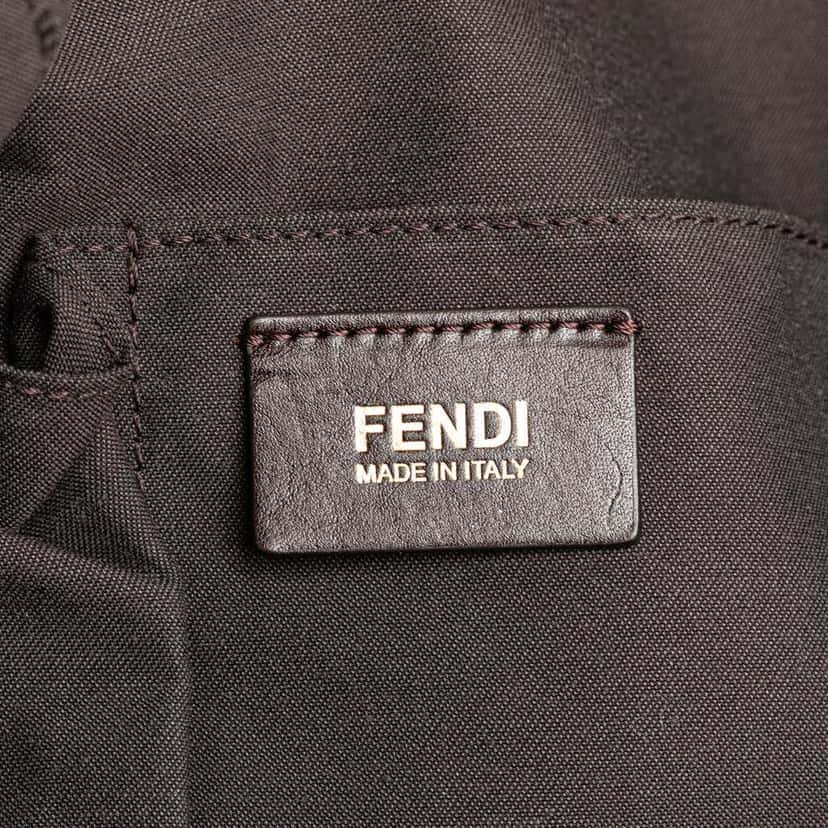 Fendi Medium Leather Chains Tote Red Leather Good condition - Box View