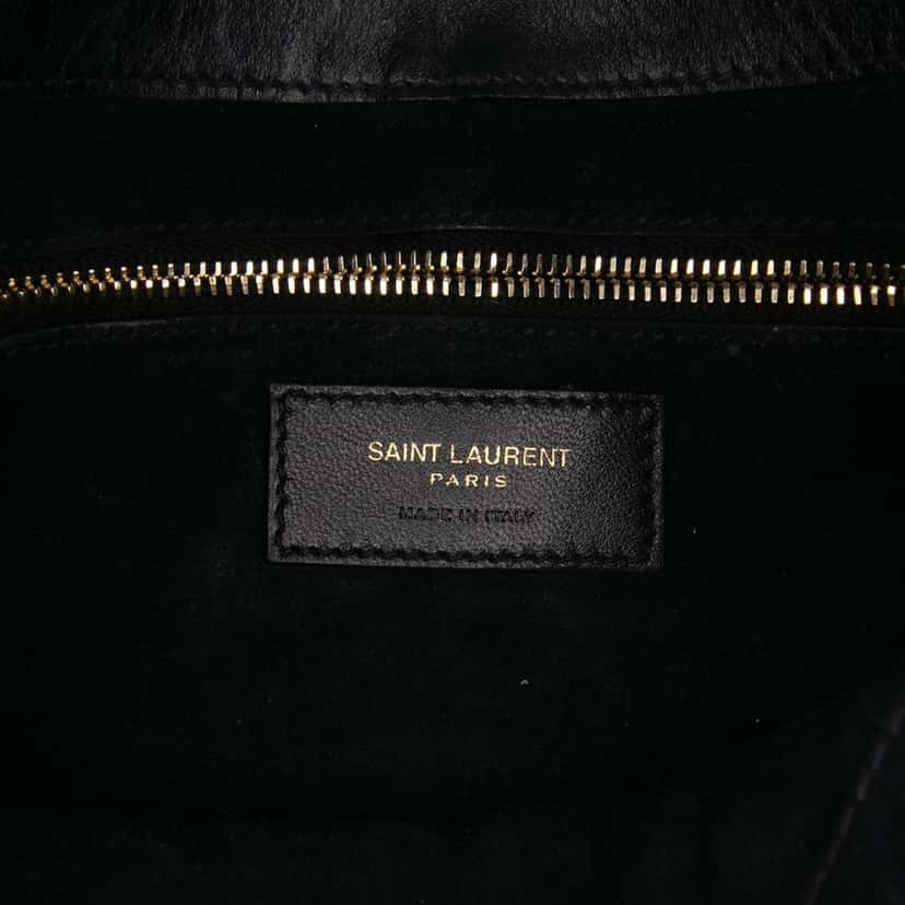 Saint Laurent Smooth Calfskin Le 5 a 7 Hobo Black Leather Good condition - Box View