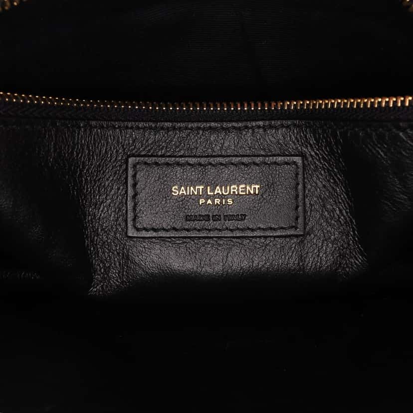 Saint Laurent Smooth Calfskin Monogram Cassandra Clasp Bag Purple Leather Good condition - Box View