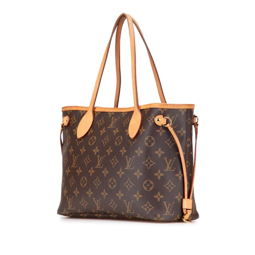 Louis Vuitton Monogram Neverfull PM Brown Canvas Good condition - Back View