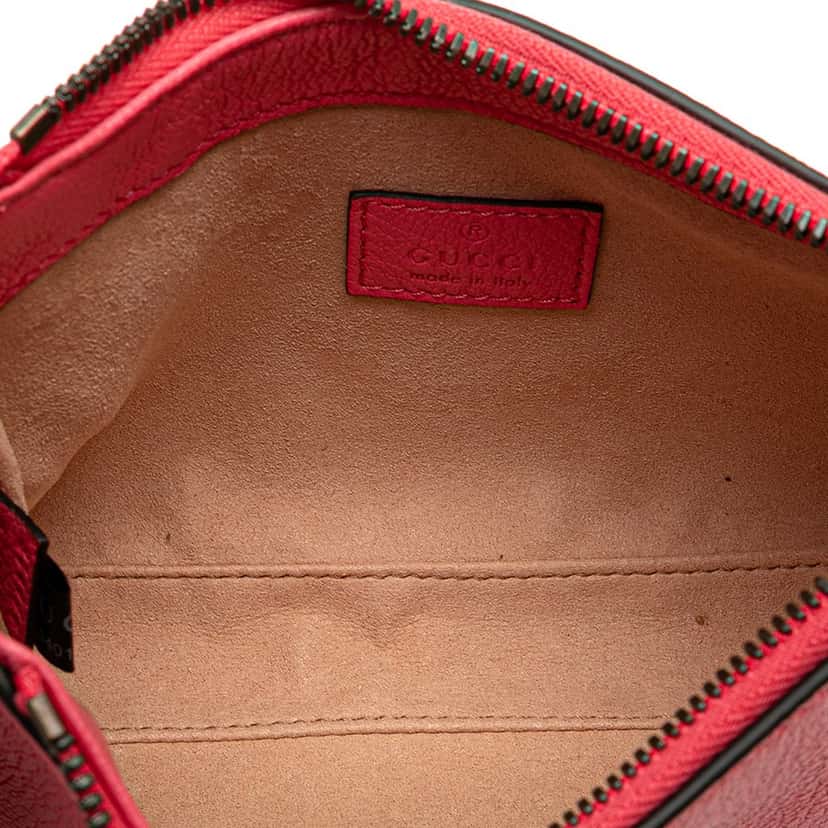Gucci Mini Leather Aphrodite Shoulder Bag Pink Leather Good condition - Model View