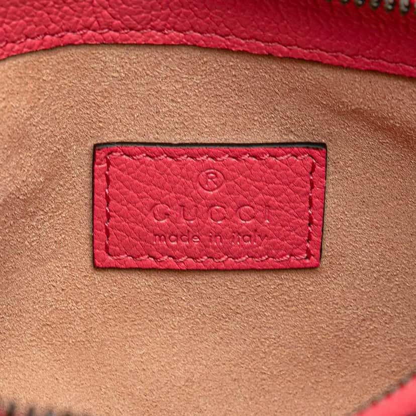 Gucci Mini Leather Aphrodite Shoulder Bag Pink Leather Good condition - Box View