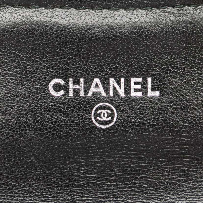 Chanel Reissue Chevron Quilted Aged Calfskin Card Holder Wallet Black Leather Good condition - Box View