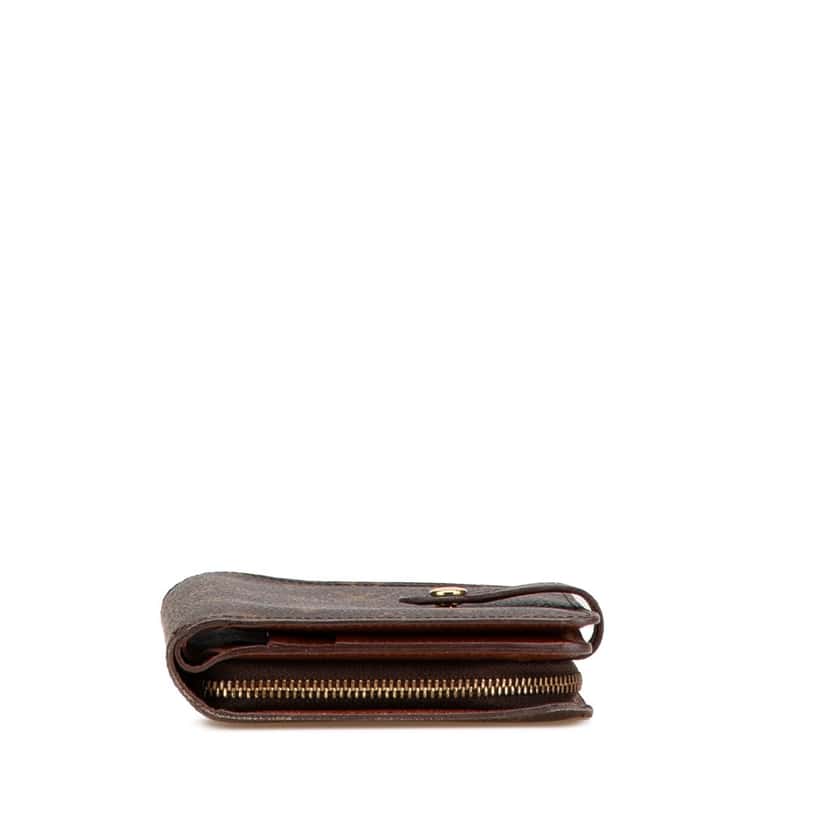 Louis Vuitton Monogram Porte-Papier Zipped Wallet Brown Canvas Good condition - Inside View