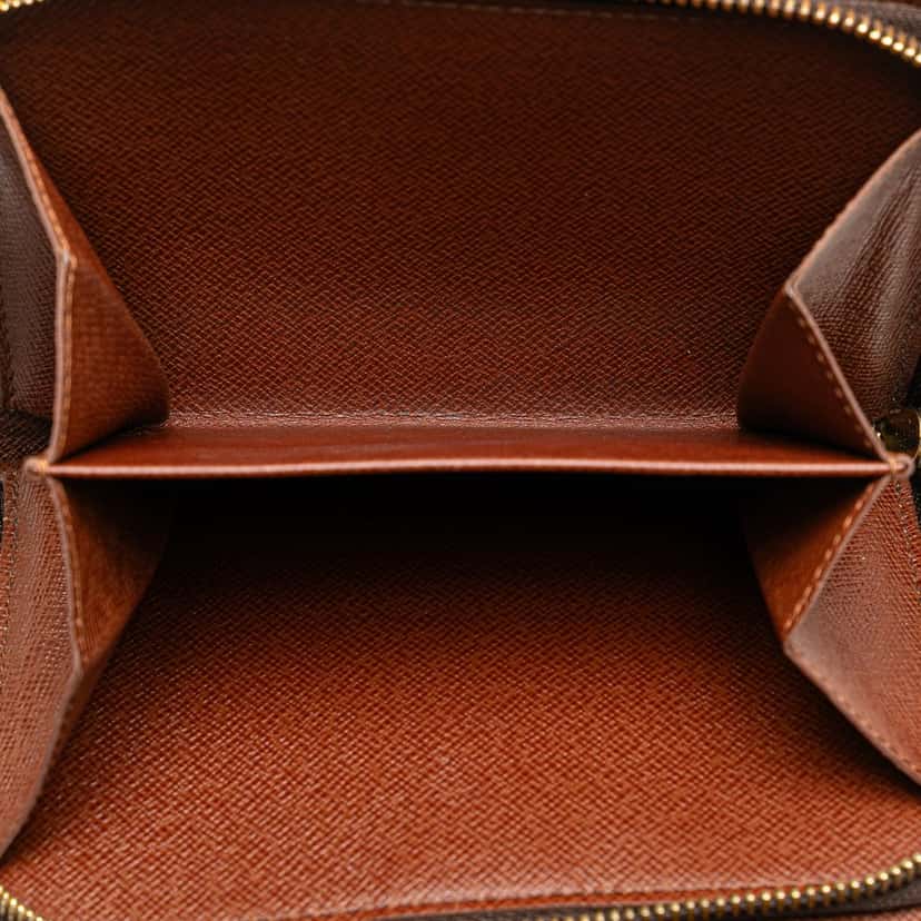 Louis Vuitton Monogram Porte-Papier Zipped Wallet Brown Canvas Good condition - Box View