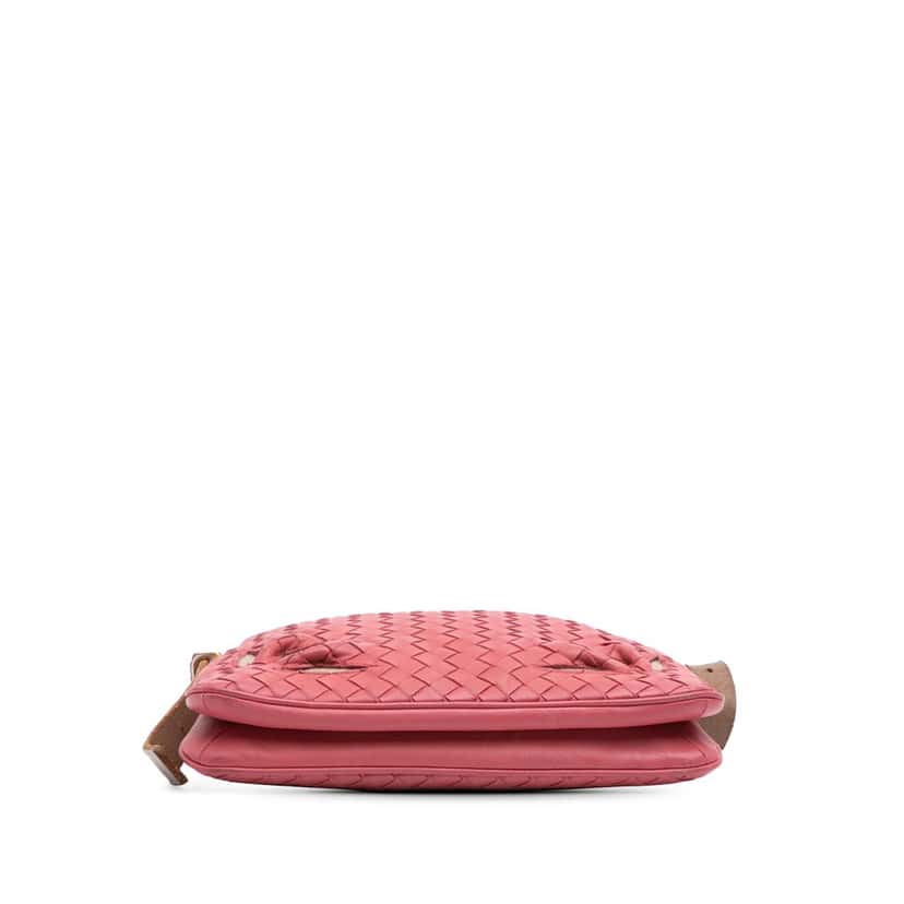 Bottega Veneta Intrecciato Crossbody Pink Leather Good condition - Inside View