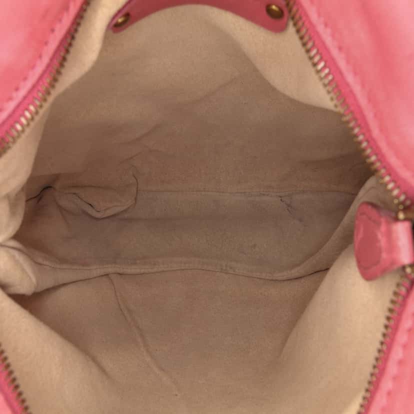 Bottega Veneta Intrecciato Crossbody Pink Leather Good condition - Model View