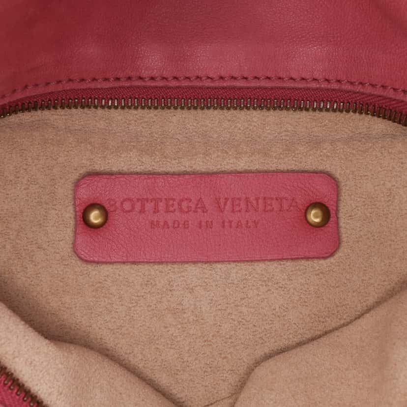 Bottega Veneta Intrecciato Crossbody Pink Leather Good condition - Box View