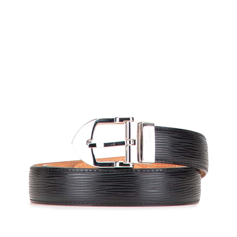 Louis Vuitton Epi Ceinture Belt Black Leather Good condition - Front View