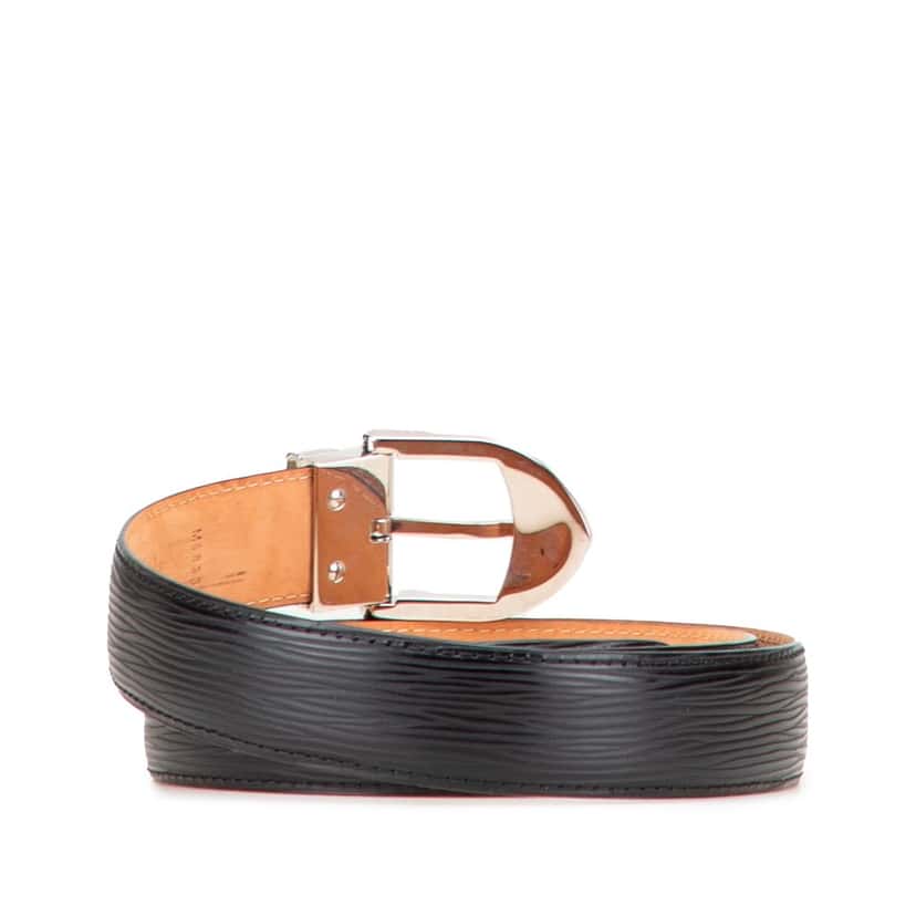 Louis Vuitton Epi Ceinture Belt Black Leather Good condition - Inside View