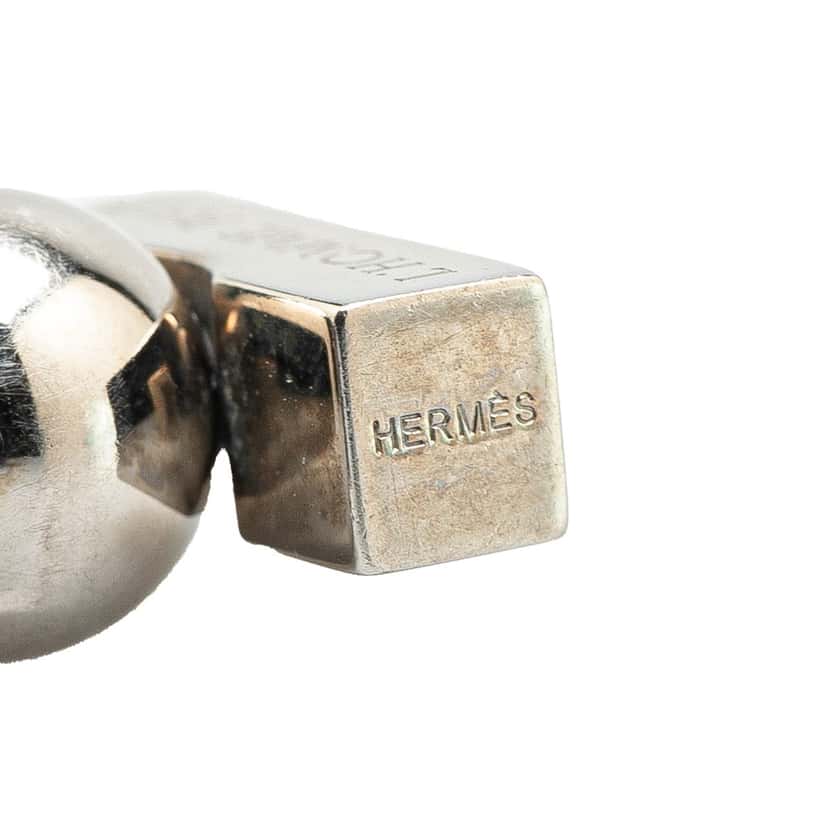Hermès Palladium Plated LHomme Peut Embellir La Terre Cadena Lock Silver Brass Good condition - Box View