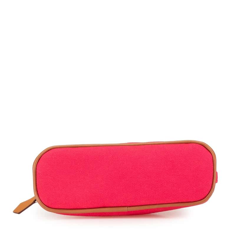 Hermès Mini Toile Bolide Case Pink Canvas Good condition - Inside View