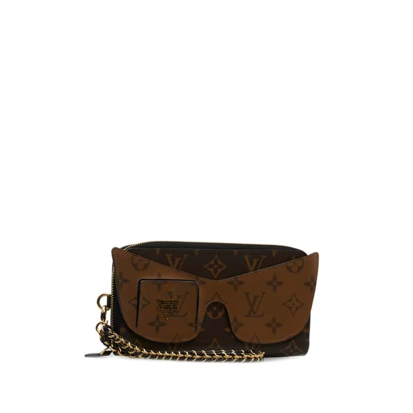 Louis Vuitton Monogram Reverse Zippy Wallet Shades Brown Canvas Good condition - Back View