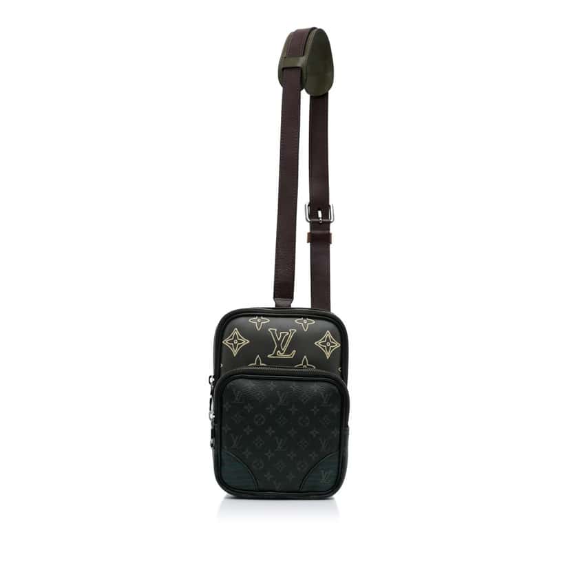 Louis Vuitton Monogram Eclipse Amazone Patchwork Sling Bag Black Canvas Good condition - Front View