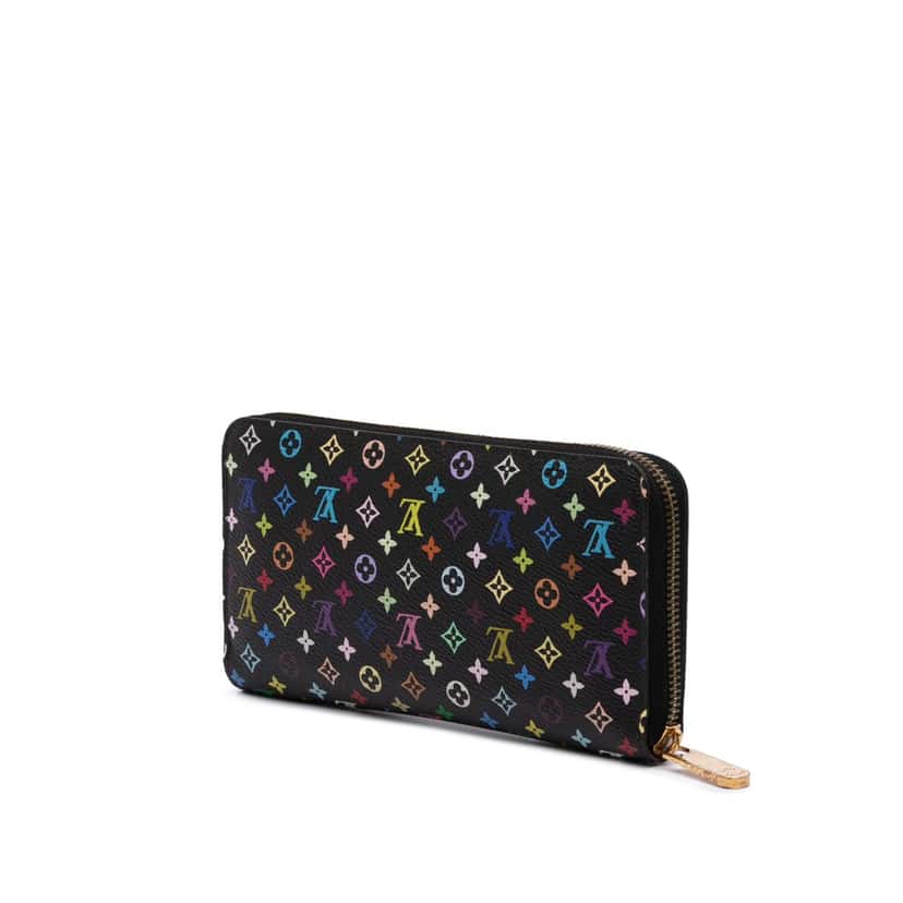 Louis Vuitton Monogram Multicolore Zippy Wallet Black Canvas Good condition - Back View