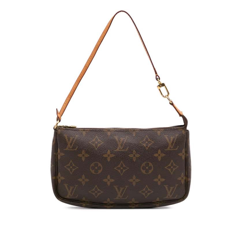 Louis Vuitton Monogram Pochette Accessoires Brown Canvas Good condition - Front View