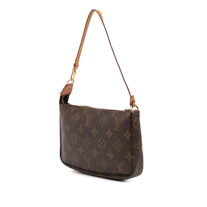 Louis Vuitton Monogram Pochette Accessoires Brown Canvas Good condition - Back View