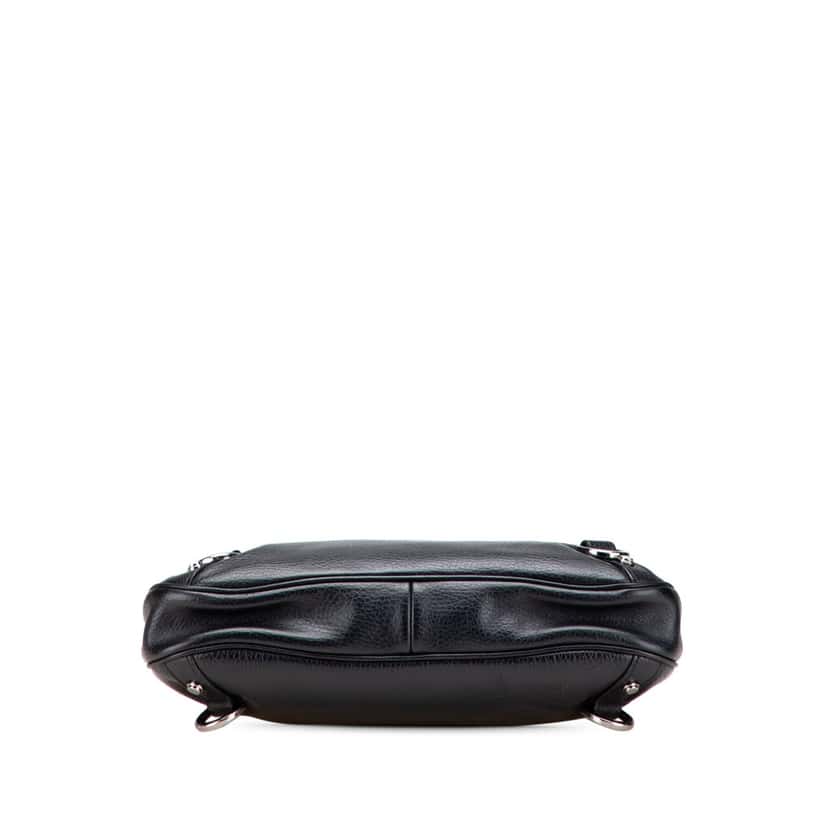 Gucci Pebbled Leather Abbey D Ring Shoulder Bag Black Leather Good condition - Inside View