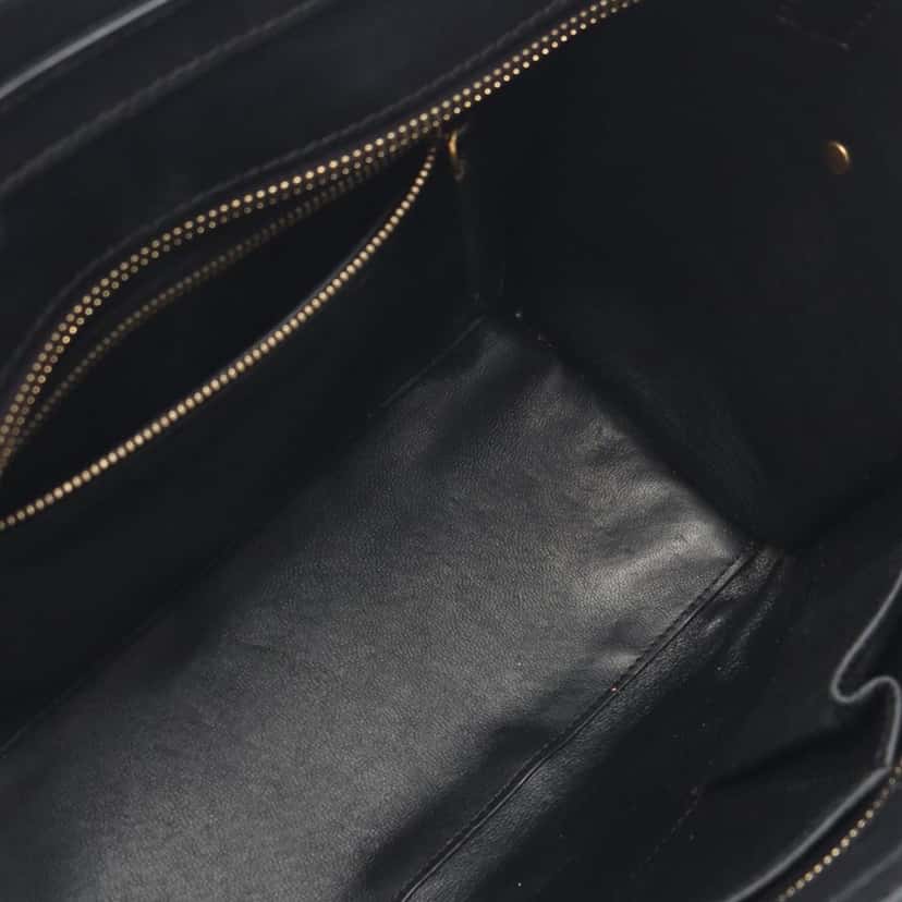 Celine Micro Smooth Calfskin Luggage Tote Black Leather Good condition - Model View