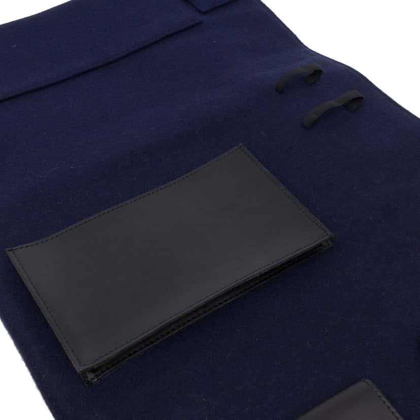 Dior Felt Travel Organizer Clutch Blue Polyester Very good condition - Model View