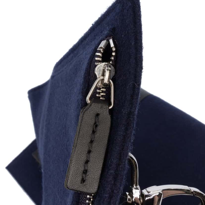 Dior Felt Travel Organizer Clutch Blue Polyester Very good condition - Box View