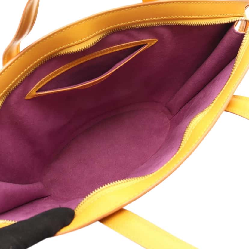 Louis Vuitton Epi Saint Jacques PM Short Strap Yellow Leather Good condition - Inside View