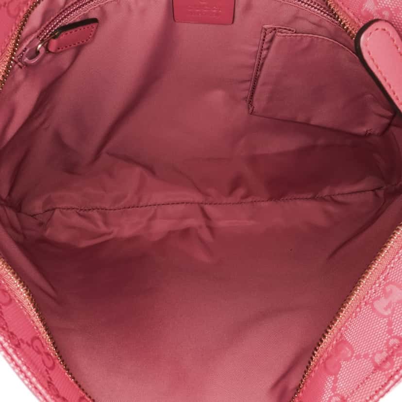 Gucci GG Imprime Crossbody Pink Canvas Good condition - Model View