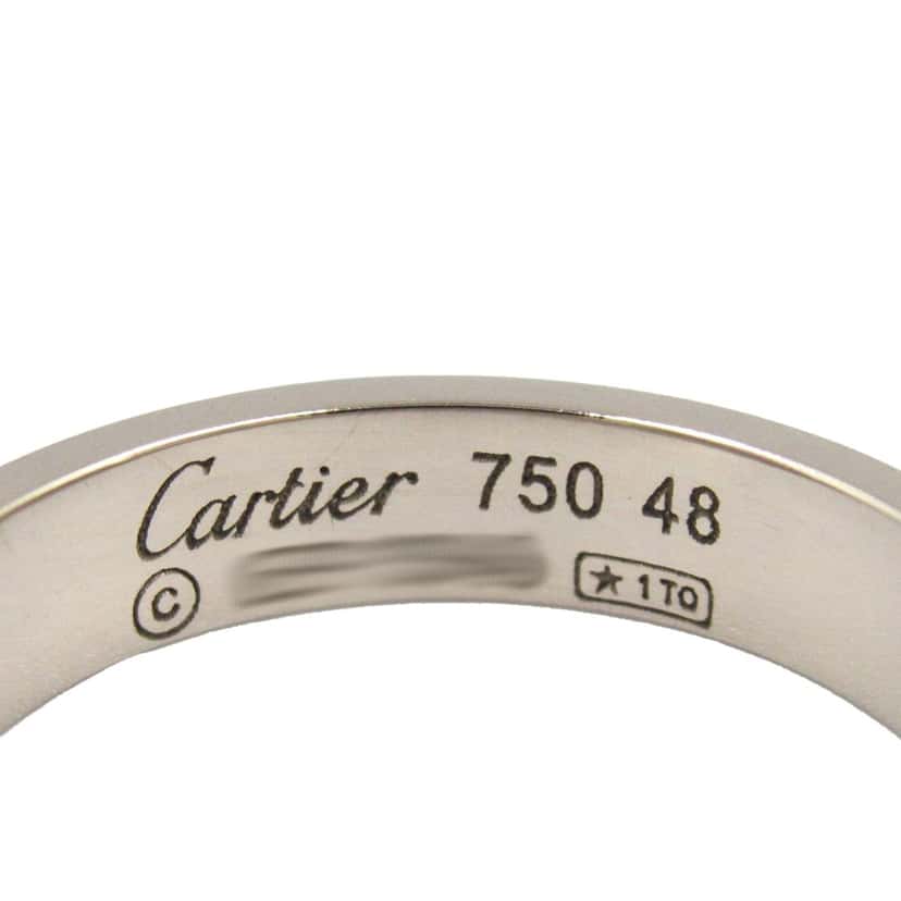 Cartier 18K White Gold Small Love Ring Silver White Gold Good condition - Model View