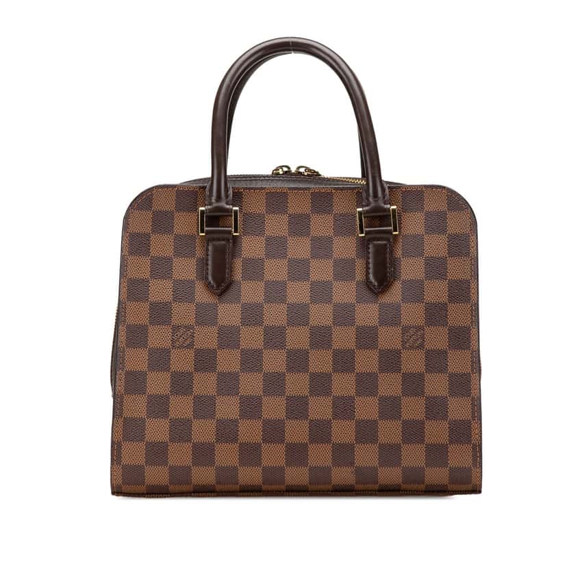 Louis Vuitton Damier Ebene Triana Brown Canvas Good condition - Front View