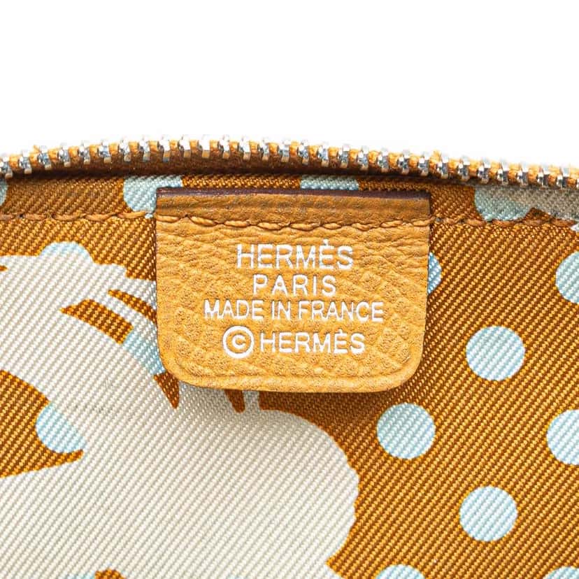 Hermès Mini Epsom Silk In Change Purse Brown Leather Good condition - Box View