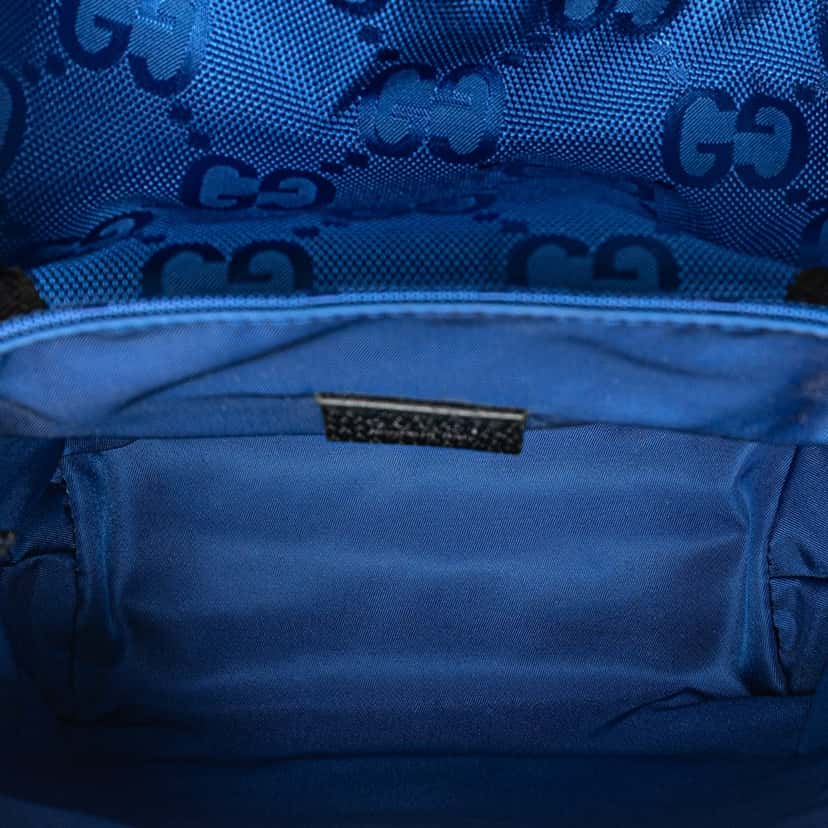 Gucci GG Econyl Off The Grid Messenger Bag Blue Good condition - Model View