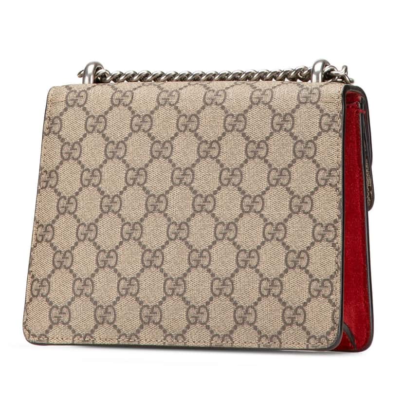 Gucci Mini GG Supreme Dionysus Crossbody Brown Canvas Good condition - Back View