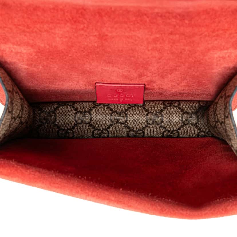 Gucci Mini GG Supreme Dionysus Crossbody Brown Canvas Good condition - Model View