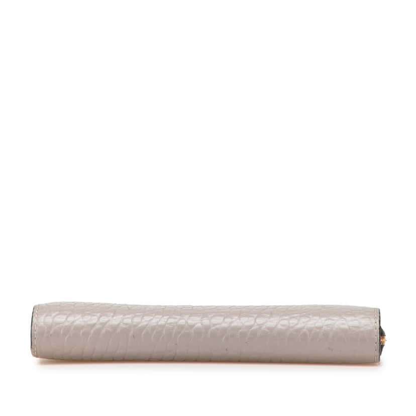 Burberry Heritage Grained Calfskin Alvington Continental Wallet Grey Leather Good condition - Inside View