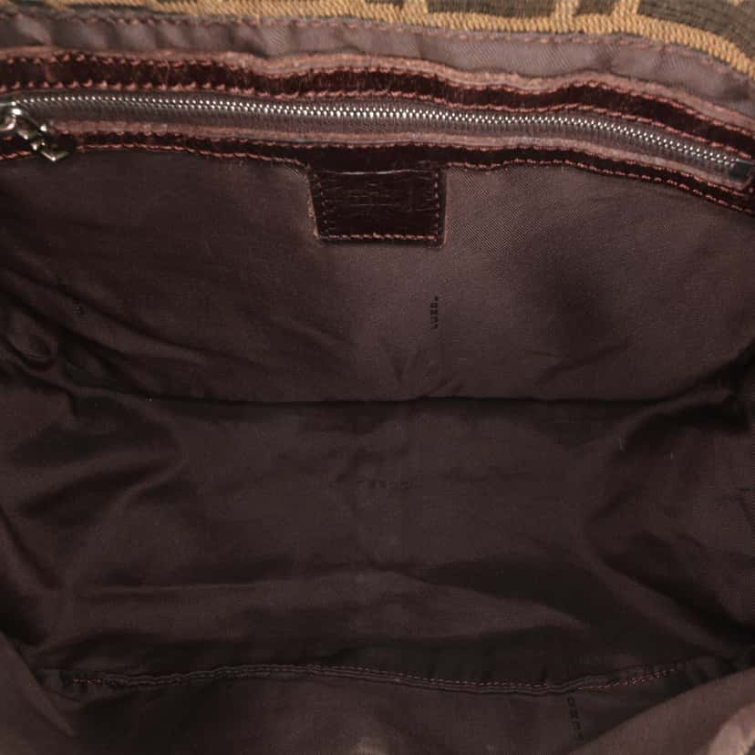Fendi Zucca Canvas Mamma Forever Brown Canvas Good condition - Model View