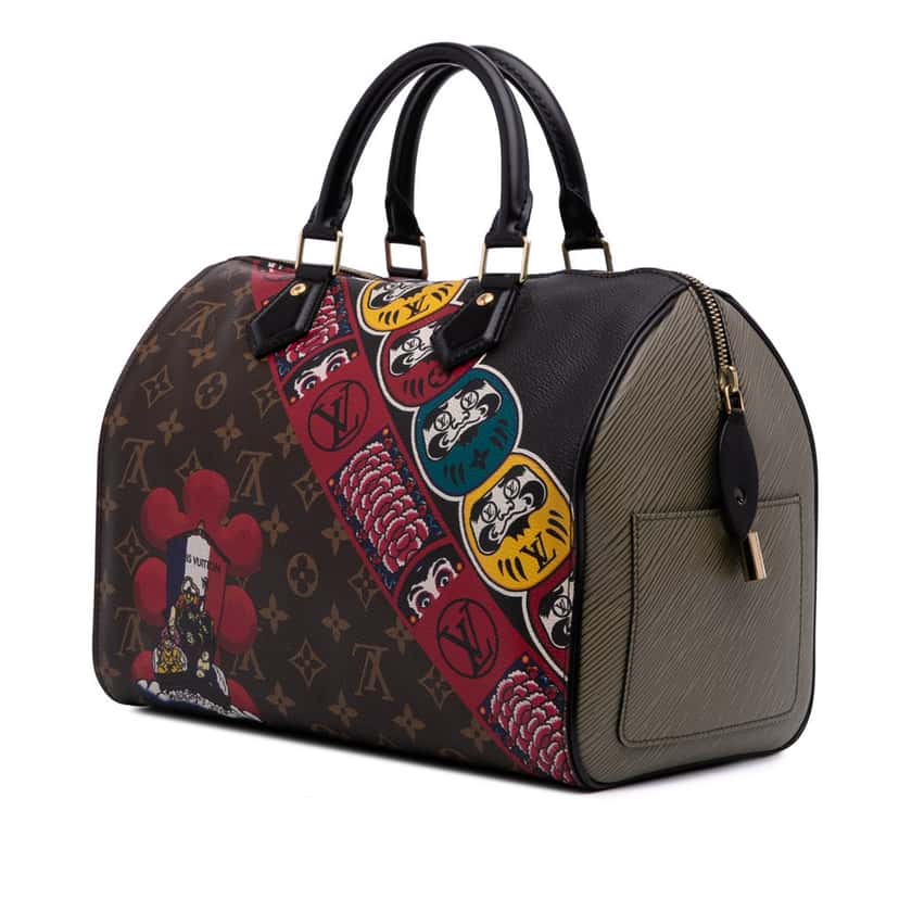 Louis Vuitton Monogram Kabuki Speedy  30 Brown Canvas Good condition - Back View