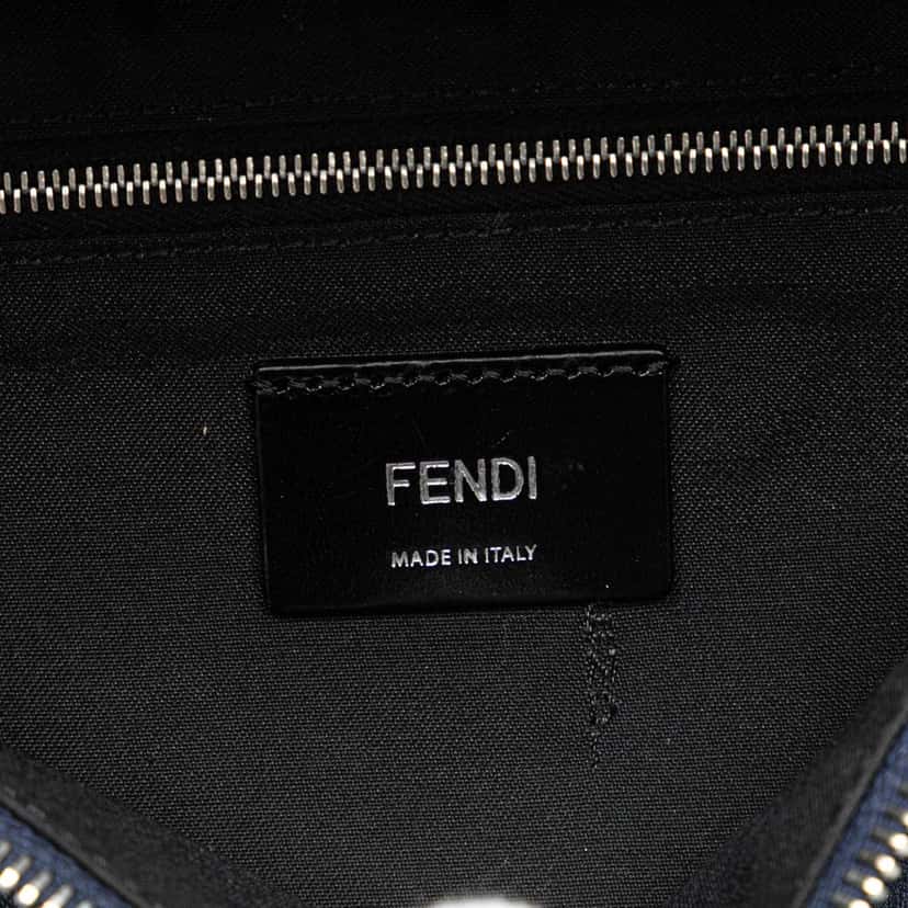 Fendi Vitello Grace Monster Eyes Belt Bag Blue Leather Good condition - Box View