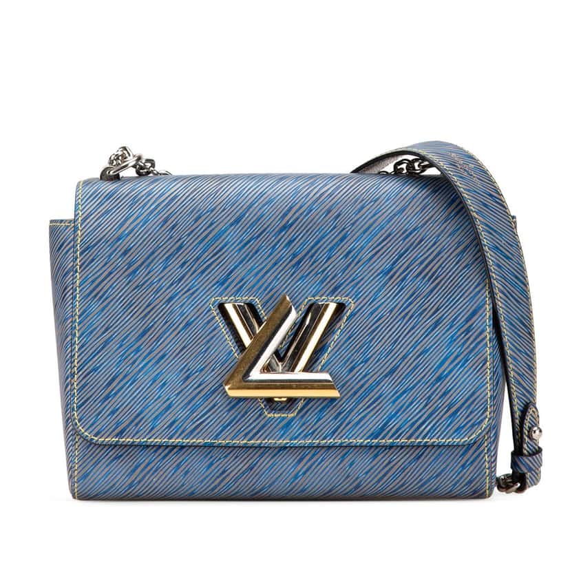 Louis Vuitton Epi Denim Twist MM Blue Leather Good condition - Front View