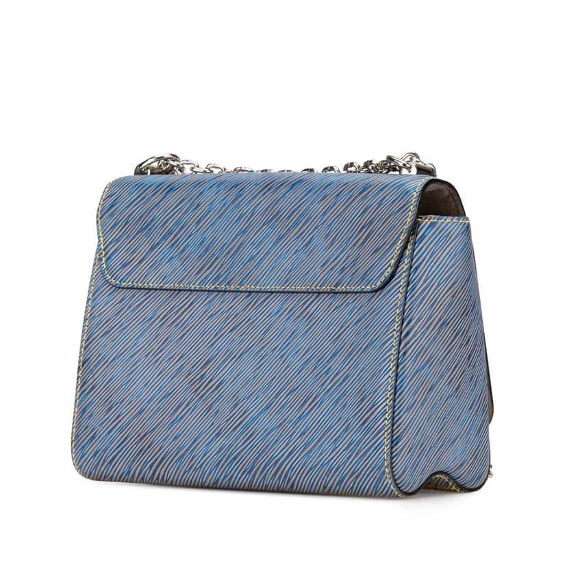 Louis Vuitton Epi Denim Twist MM Blue Leather Good condition - Back View