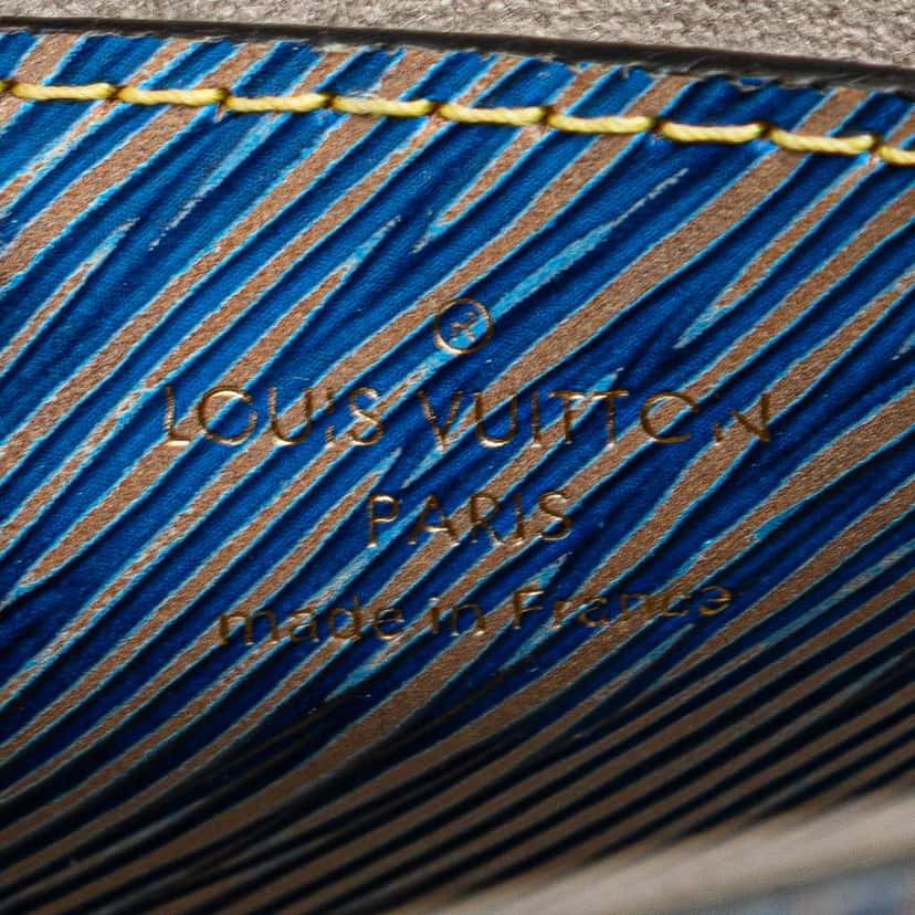 Louis Vuitton Epi Denim Twist MM Blue Leather Good condition - Box View