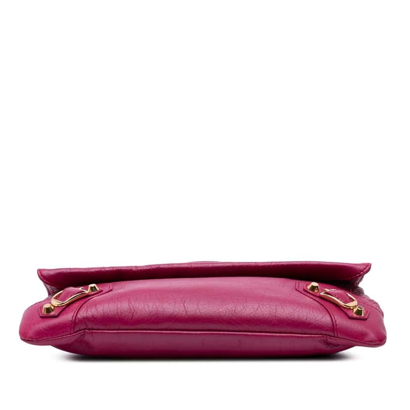 Balenciaga Lambskin Motocross Classic Giant 12 Envelope Crossbody Pink Leather Good condition - Inside View