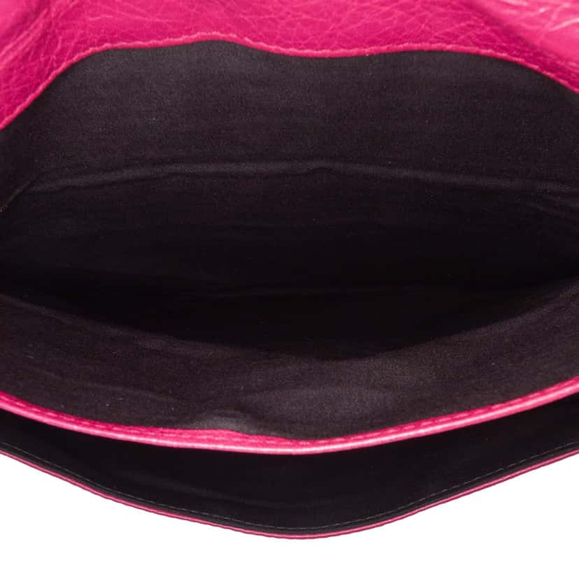 Balenciaga Lambskin Motocross Classic Giant 12 Envelope Crossbody Pink Leather Good condition - Model View