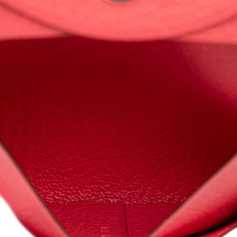 Hermès Chevre Mysore Bastia Coin Pouch Pink Leather Good condition - Model View