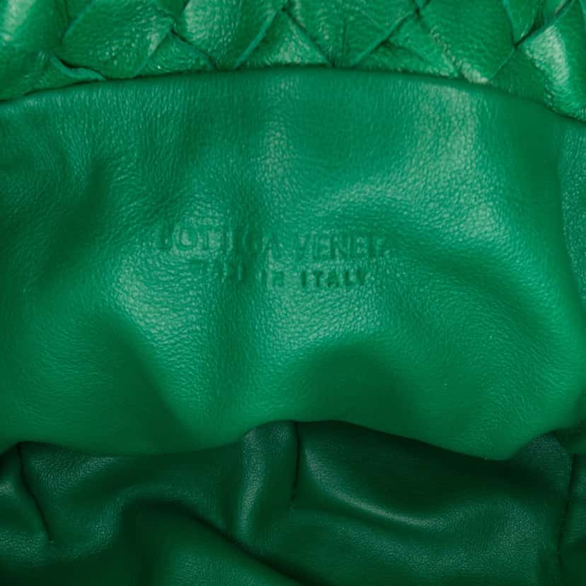 Bottega Veneta Nappa Intrecciato Mini Bulb Green Leather Good condition - Box View